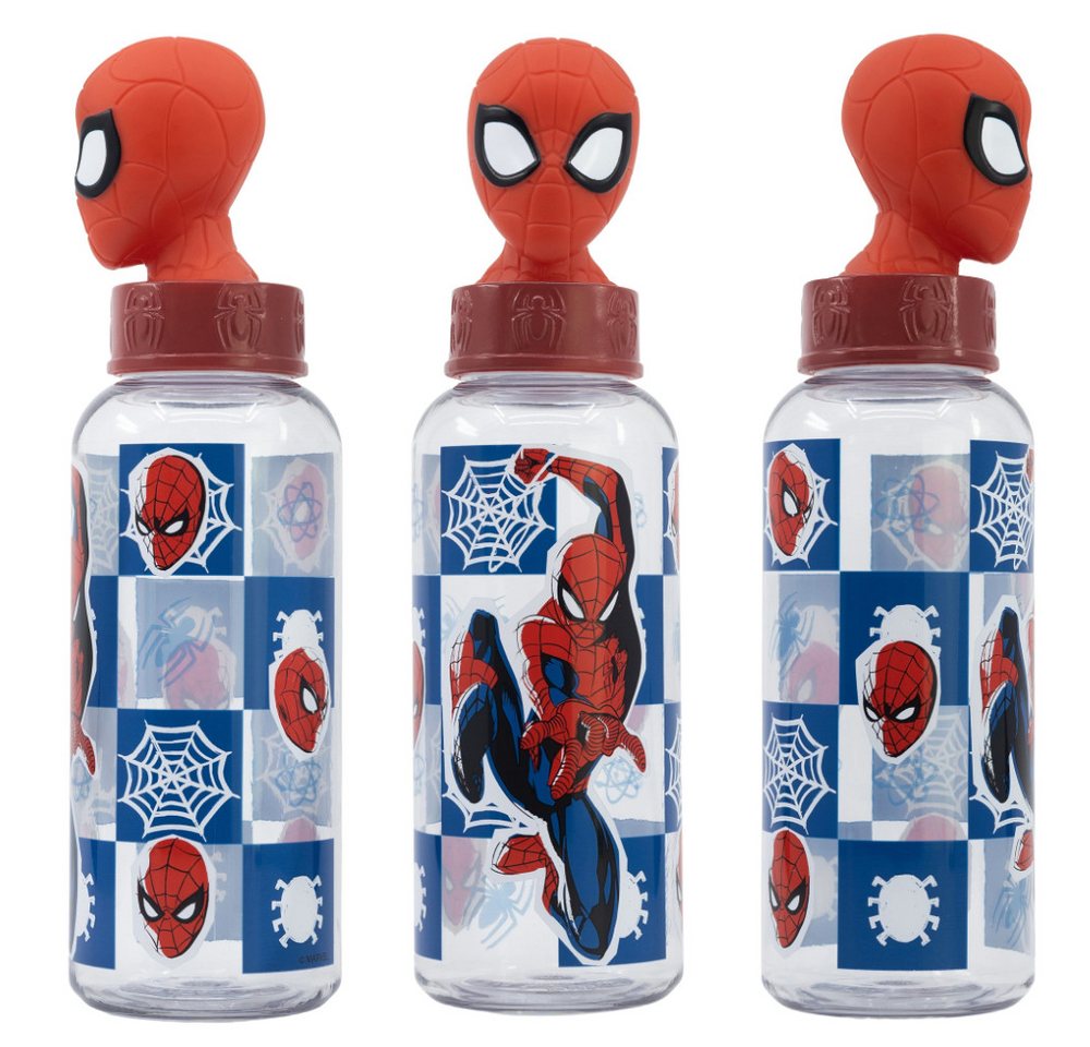 MARVEL Trinkflasche Marvel Spiderman 3D Kopf Wasserflasche Flasche 560 ml von MARVEL