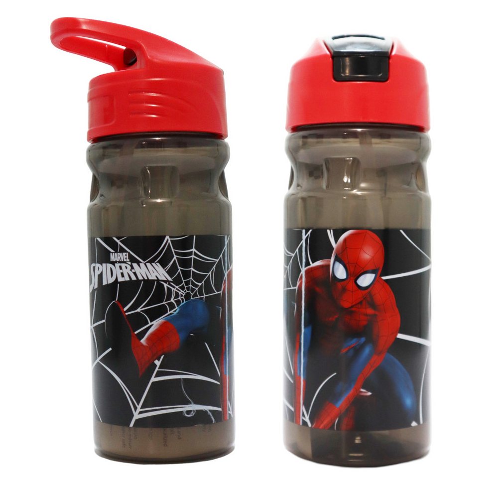 MARVEL Trinkflasche Marvel Spiderman Wasserflasche Flasche mit Trinkhalm Griff 500 ml MARVEL Trinkflasche Marvel Spiderman Wasserflasche Flasche mit Trinkhalm Griff 500 ml von MARVEL