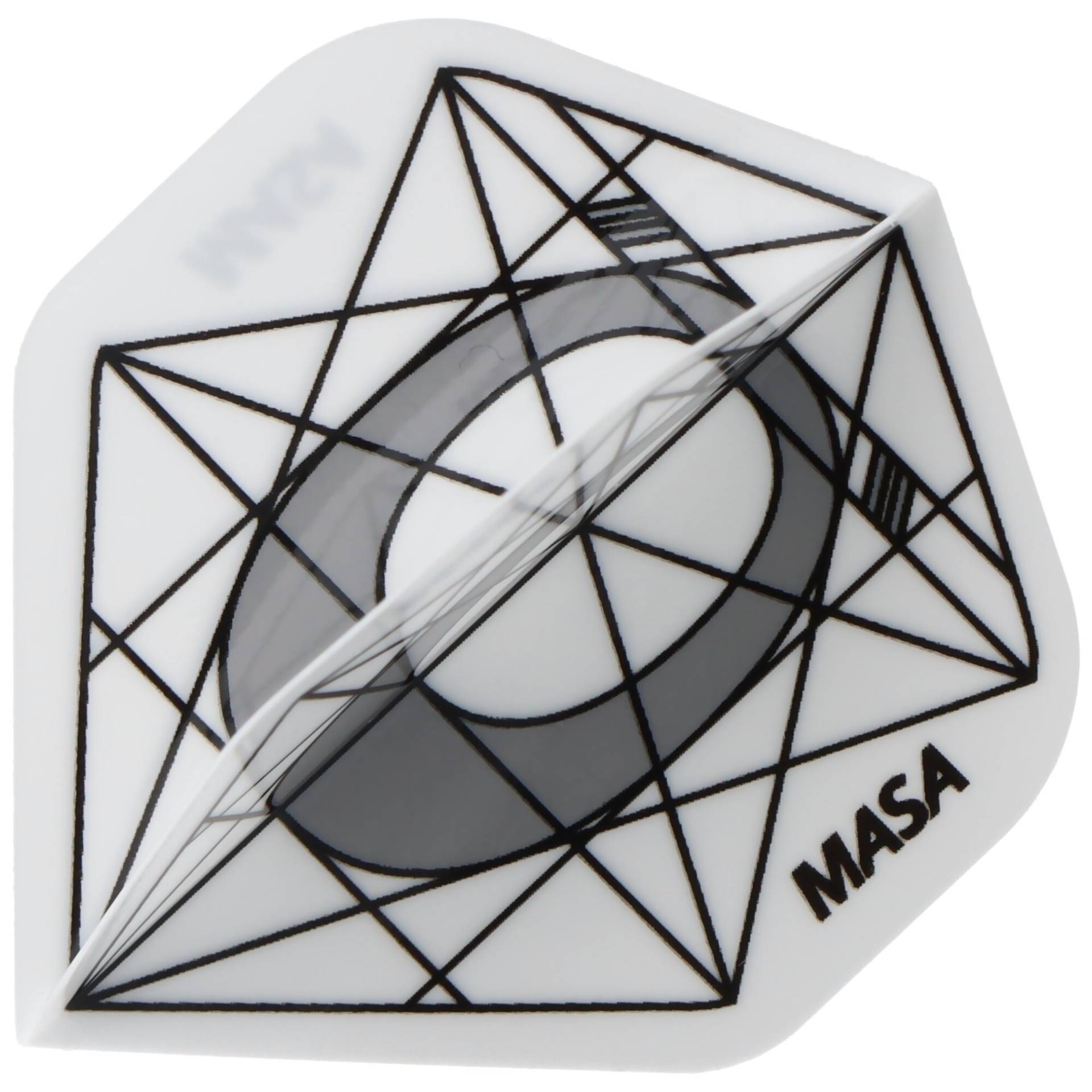 Dart Flights Masa weiß Standard, 3 Stück Dart Flights Masa weiß Standard, 3 Stück von MASA Dart