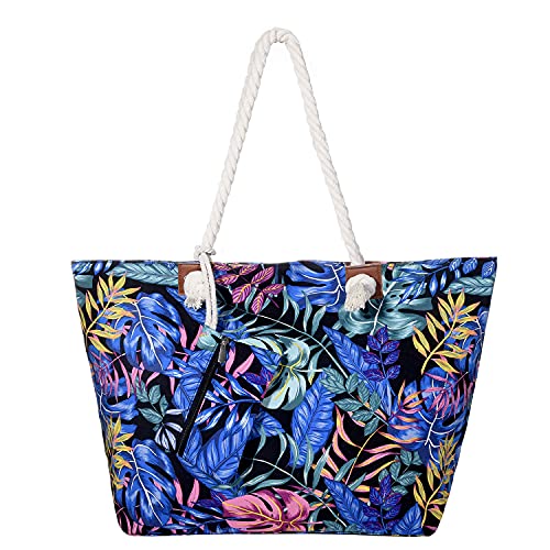MASADA Badetasche XXL Familie Strandtasche Damen Beach bag groß mit Reißverschluss - Flower Lover MASADA Badetasche XXL Familie Strandtasche Damen Beach bag groß mit Reißverschluss - Flower Lover von MASADA