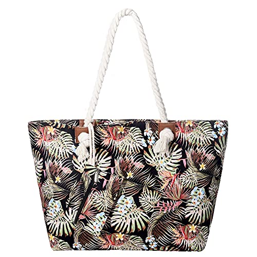 MASADA Badetasche XXL Familie Strandtasche Damen Beach bag groß mit Reißverschluss - Tropical Island MASADA Badetasche XXL Familie Strandtasche Damen Beach bag groß mit Reißverschluss - Tropical Island von MASADA