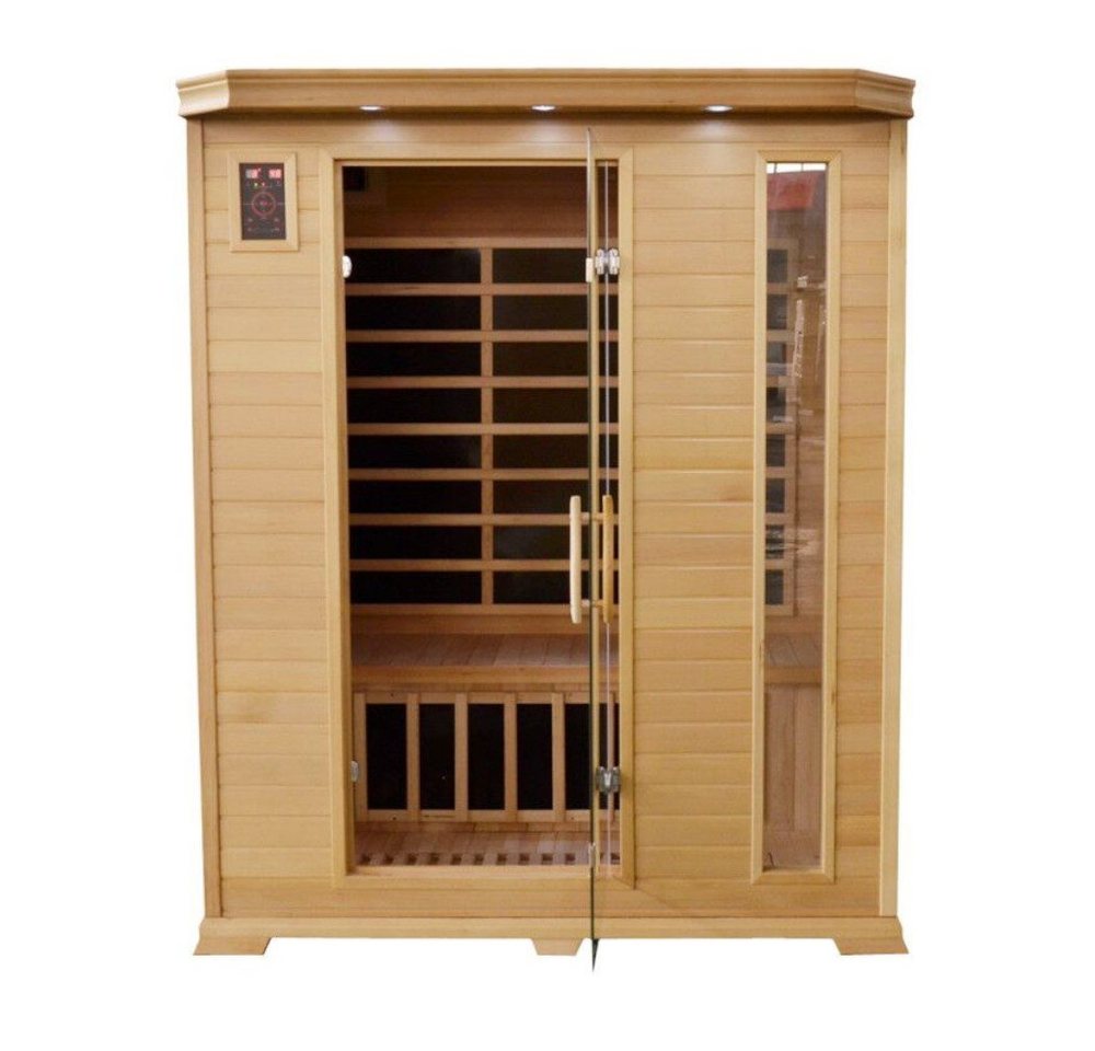 LinJa Infrarotkabine Infrarotkabine Elvdal Carbonstrahler Infrarot, BxTxH: 125 x 153 x 190 cm, Flächenstrahler, 6 Carbonstrahler, Hemlocktanne, 2-3 Personen LinJa Infrarotkabine Infrarotkabine Elvdal Carbonstrahler Infrarot, BxTxH: 125 x 153 x 190 cm, Flächenstrahler, 6 Carbonstrahler, Hemlocktanne, 2-3 Personen von LinJa
