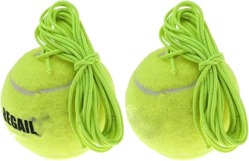 MASINIES 2 Tennisbälle mit Schnur, Ersatz-Tennis-Trainerball für Indoor- und Outdoor-Tennisübungen MASINIES 2 Tennisbälle mit Schnur, Ersatz-Tennis-Trainerball für Indoor- und Outdoor-Tennisübungen von MASINIES