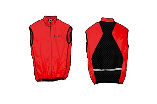 Massi Anti-Viento, Weste ohne Ärmeln Radtrikot XXL rot Massi Anti-Viento, Weste ohne Ärmeln Radtrikot XXL rot von MASSI