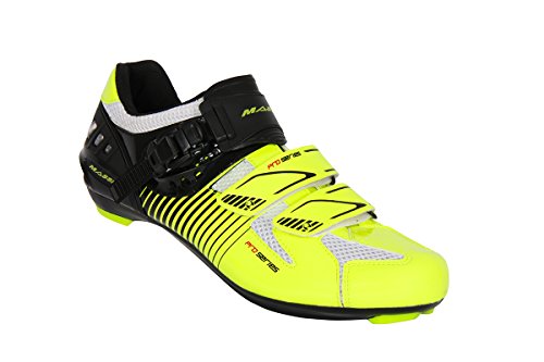 Massi Argo - Straßenrennradschuhe Unisex, Farbe Neon/schwarz, Größe 41 Massi Argo - Straßenrennradschuhe Unisex, Farbe Neon/schwarz, Größe 41 von MASSI