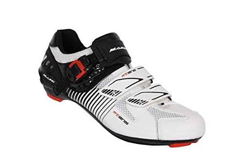 Massi Argo- Straßenrennradschuhe Unisex, Farbe weiß/schwarz, Größe 39 Massi Argo- Straßenrennradschuhe Unisex, Farbe weiß/schwarz, Größe 39 von MASSI