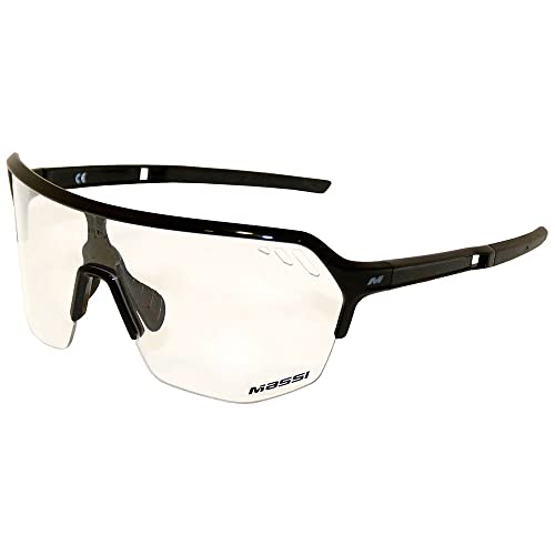 MASSI EXPLOIT Fahrradbrille, 3 Linsen, inklusive Etui, Schwarz, Sonnenbrille, Explot von MASSI