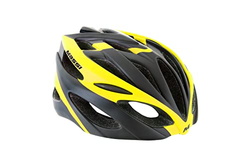 MASSI Sport und Outdoor Comp radhelm, Schwarz/Gelb, 52-58 von MASSI