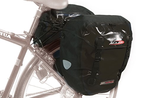 Massi Fahrradtasche cm227 doppelt Wasserdicht Schwarz Massi Fahrradtasche cm227 doppelt Wasserdicht Schwarz von MASSI