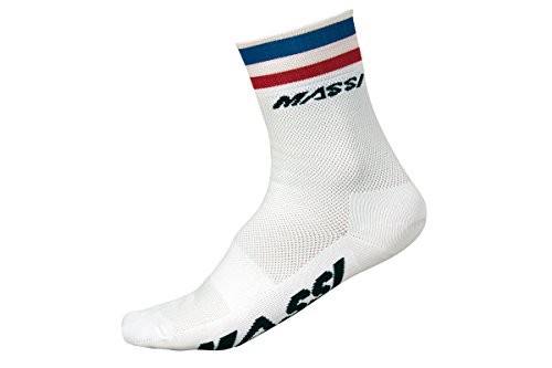 Massi French - Fahrradsocken Unisex, Farbe weiß, Größe M Massi French - Fahrradsocken Unisex, Farbe weiß, Größe M von MASSI