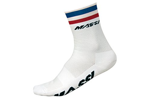 Massi French - Fahrradsocken Unisex, Farbe weiß, Größe M von MASSI