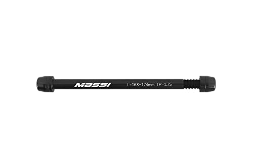 Massi Trainingsachse, Rollen für Fahrrad, Schwarz, L168-174 mm, M 12 x 1,75 Massi Trainingsachse, Rollen für Fahrrad, Schwarz, L168-174 mm, M 12 x 1,75 von MASSI