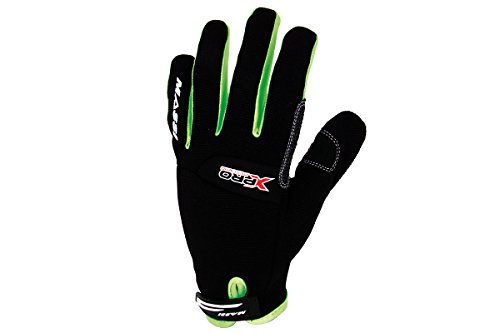 Massi X-Pro Descend - Fahrradhandschuhe Unisex, Farbe schwarz / grün Fluor, Größe L von MASSI