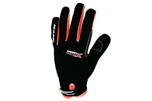 Massi X-Pro Descend - Fahrradhandschuhe Unisex, Farbe schwarz/orange Fluor, Größe M von MASSI