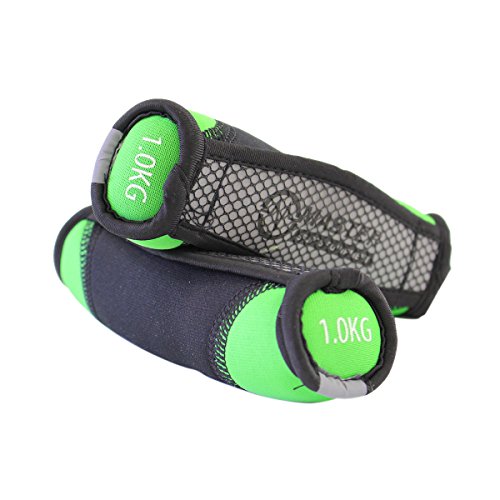 MASTER Erwachsene Neopren Joggin Aerobic Hanteln, schwarz/Grün, One Size MASTER Erwachsene Neopren Joggin Aerobic Hanteln, schwarz/Grün, One Size von MASTER