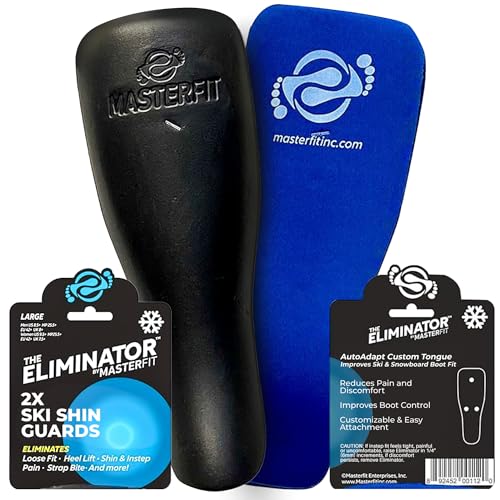 Eliminator Ski Schienbeinschoner, Erwachsene Schienbeinschoner für Ski und Snowboard, Schaumstoff Schienbeinschoner, Snowboard Boot Volumenreduzierer, Snowboard Schienbeinschoner, Schienbeinschoner Eliminator Ski Schienbeinschoner, Erwachsene Schienbeinschoner für Ski und Snowboard, Schaumstoff Schienbeinschoner, Snowboard Boot Volumenreduzierer, Snowboard Schienbeinschoner, Schienbeinschoner von MASTERFIT