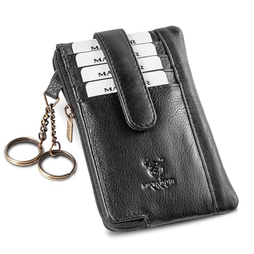 MATADOR 2in1 Geldbörse Herren Schlüsseltasche Leder mit 4 Fächer für Karten | Schlüsseletui Key Organizer mit RFID Schutz | Schlüsselmäppchen Autoschlüssel Hülle Leder mit Geschenk-Box | Flecht Braun MATADOR 2in1 Geldbörse Herren Schlüsseltasche Leder mit 4 Fächer für Karten | Schlüsseletui Key Organizer mit RFID Schutz | Schlüsselmäppchen Autoschlüssel Hülle Leder mit Geschenk-Box | Flecht Braun von MATADOR