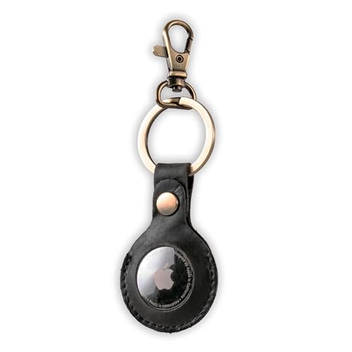 MATADOR AirTag Schlüsselanhänger mit Schlüsselring und Karabinerhaken aus echtem Leder Schwarz MATADOR AirTag Schlüsselanhänger mit Schlüsselring und Karabinerhaken aus echtem Leder Schwarz von MATADOR
