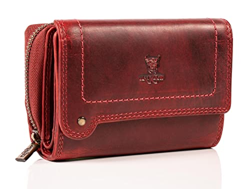 MATADOR |Perth| Leder Portemonnaie Damen Rot Mittelgroß mit edler Geschenk Box | Elegante Rote Geldbörse Damen Rot Mittelgroß im Querformat| RFID Geldbörse Damen Leder Geldbeutel Damen Mittelgroß MATADOR |Perth| Leder Portemonnaie Damen Rot Mittelgroß mit edler Geschenk Box | Elegante Rote Geldbörse Damen Rot Mittelgroß im Querformat| RFID Geldbörse Damen Leder Geldbeutel Damen Mittelgroß von MATADOR
