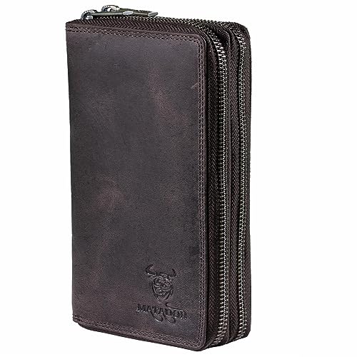 MATADOR |Madrid| Geldbeutel Damen Leder mit edler Geschenk Box | Geldbörse Damen Groß mit RFID Schutz | Damen Portemonnaie Leder Doppelter Reißverschluss | Leder Brieftasche Damen Groß Dunkel Braun MATADOR |Madrid| Geldbeutel Damen Leder mit edler Geschenk Box | Geldbörse Damen Groß mit RFID Schutz | Damen Portemonnaie Leder Doppelter Reißverschluss | Leder Brieftasche Damen Groß Dunkel Braun von MATADOR