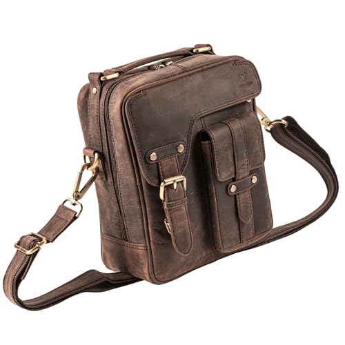 MATADOR Henkeltasche Herrentasche zum Umhängen | Reise Umhängetasche Herren Leder | Edle Herrenhandtasche Männerhandtasche Männertasche mit viel Stauraum | Herren Umhängetasche Leder Dunkel Braun MATADOR Henkeltasche Herrentasche zum Umhängen | Reise Umhängetasche Herren Leder | Edle Herrenhandtasche Männerhandtasche Männertasche mit viel Stauraum | Herren Umhängetasche Leder Dunkel Braun von MATADOR