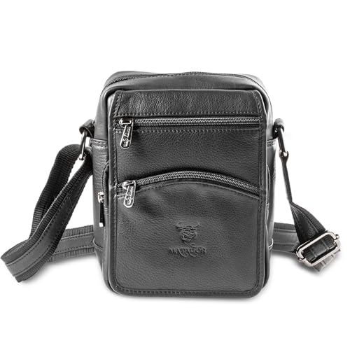 MATADOR Herren Echt Leder Umhängetasche Arbeittasche Klein Schultertasche Modern Messenger Reisetasche zum Umhängen Crossbody Bag MATADOR Herren Echt Leder Umhängetasche Arbeittasche Klein Schultertasche Modern Messenger Reisetasche zum Umhängen Crossbody Bag von MATADOR