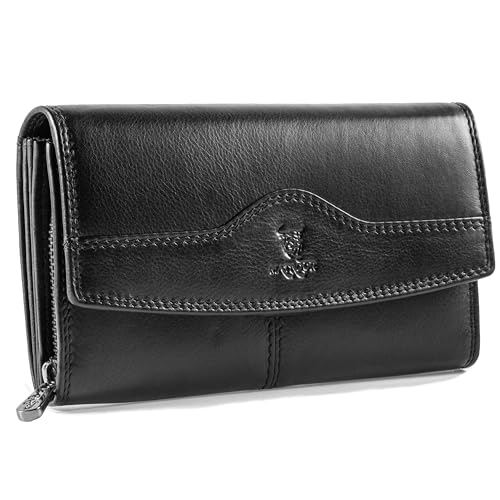 MATADOR |Lima| Geldbeutel Damen Leder mit edler Geschenk Box | Portemonnaie Damen Gross RFID Schutz | Ledergeldbörse Damen Echtleder Geldbörse Groß Viele Fächer | Leder Geldbörse Damen Gross Schwarz MATADOR |Lima| Geldbeutel Damen Leder mit edler Geschenk Box | Portemonnaie Damen Gross RFID Schutz | Ledergeldbörse Damen Echtleder Geldbörse Groß Viele Fächer | Leder Geldbörse Damen Gross Schwarz von MATADOR