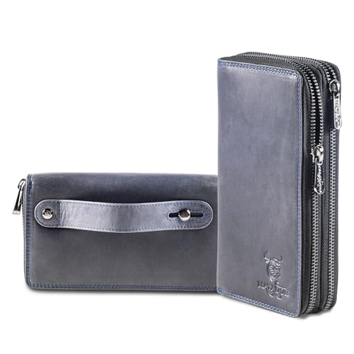 MATADOR |Madrid NEXTGEN| Luxus Damen Geldbörse Groß mit edler Geschenk Box | Leder Portemonnaie Damen Gross mit RFID Schutz | Portmonee Damen Groß Brieftasche Geldbörse Groß Viele Fächer Navy Blau MATADOR |Madrid NEXTGEN| Luxus Damen Geldbörse Groß mit edler Geschenk Box | Leder Portemonnaie Damen Gross mit RFID Schutz | Portmonee Damen Groß Brieftasche Geldbörse Groß Viele Fächer Navy Blau von MATADOR