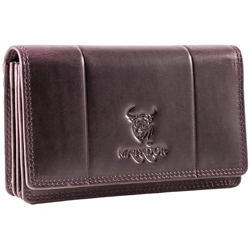MATADOR |VENEDIG| Damen Portemonnaie mit edler Geschenkverpackung | Edle Geldbörse Damen Leder mit RFID Schutz | Portemonnaie Damen Mittelgroß im Langformat | Brieftasche Damen Geldbeutel Violett MATADOR |VENEDIG| Damen Portemonnaie mit edler Geschenkverpackung | Edle Geldbörse Damen Leder mit RFID Schutz | Portemonnaie Damen Mittelgroß im Langformat | Brieftasche Damen Geldbeutel Violett von MATADOR