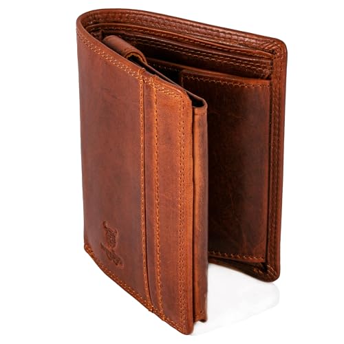 MATADOR Geldbörse Herren – Geldbeutel Herren Leder mit RFID Schutz | Geldbeutel Herren | Portmonee Herren | Herren Portemonnaie | RFID Geldbeutel Herren | Brieftasche Herren Vintage Braun MATADOR Geldbörse Herren – Geldbeutel Herren Leder mit RFID Schutz | Geldbeutel Herren | Portmonee Herren | Herren Portemonnaie | RFID Geldbeutel Herren | Brieftasche Herren Vintage Braun von MATADOR