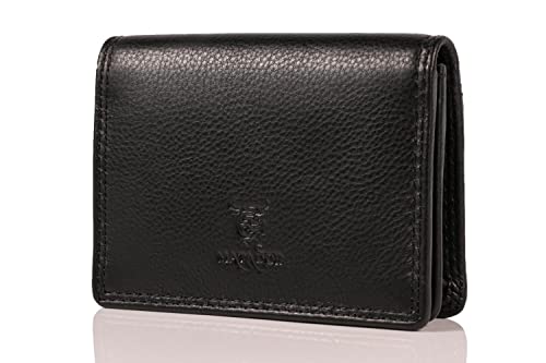 MATADOR Visitenkartenetui Leder Kartenetui Kreditkartenetui mit RFID Schutz | Kartenhülle Visitenkartenhalter mit Geschenk -Box | Karten Portemonnaie Etui Visitenkarten Aufbewahrung Cardholder Schwarz MATADOR Visitenkartenetui Leder Kartenetui Kreditkartenetui mit RFID Schutz | Kartenhülle Visitenkartenhalter mit Geschenk -Box | Karten Portemonnaie Etui Visitenkarten Aufbewahrung Cardholder Schwarz von MATADOR