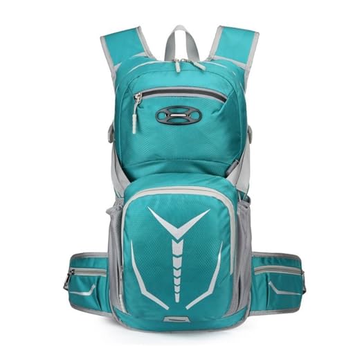 Trinkrucksack Fahrrad, Grosse Kapazität Leicht Hydration Vest Pack, trinkblase Rucksack für Reisen Wandern Camping , Running(Green) von MATRIXX
