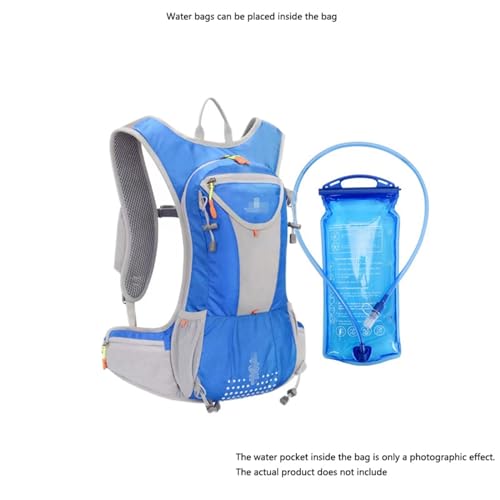 Trinkrucksack Fahrradrucksack, Professional Running Hydration Vest Pack, Hydration Rucksack für Wandern Trailrunning Radfahren Joggen , Running(Blue) von MATRIXX