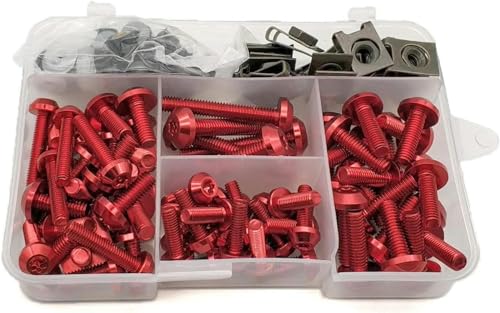 MAVISAFETY - Motorrad-Verkleidungsschrauben-Kit Befestigungs-Clips Schrauben-Muttern-Kit - passt für BMW f 800 r HP2 Enduro K1200R K1200S k 1200 r K1200 S-[158pcs] von MAVISAFETY