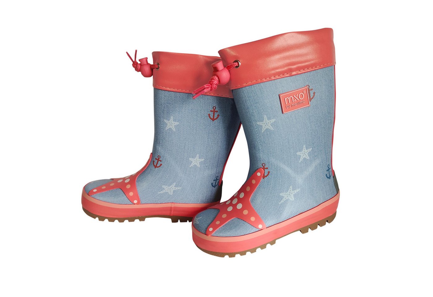 MAXIMO Gummistiefel Seestern Stulpe, Jerseyfutter, Fotoprint, Reflekt 3M Gummistiefel MAXIMO Gummistiefel Seestern Stulpe, Jerseyfutter, Fotoprint, Reflekt 3M Gummistiefel von MAXIMO