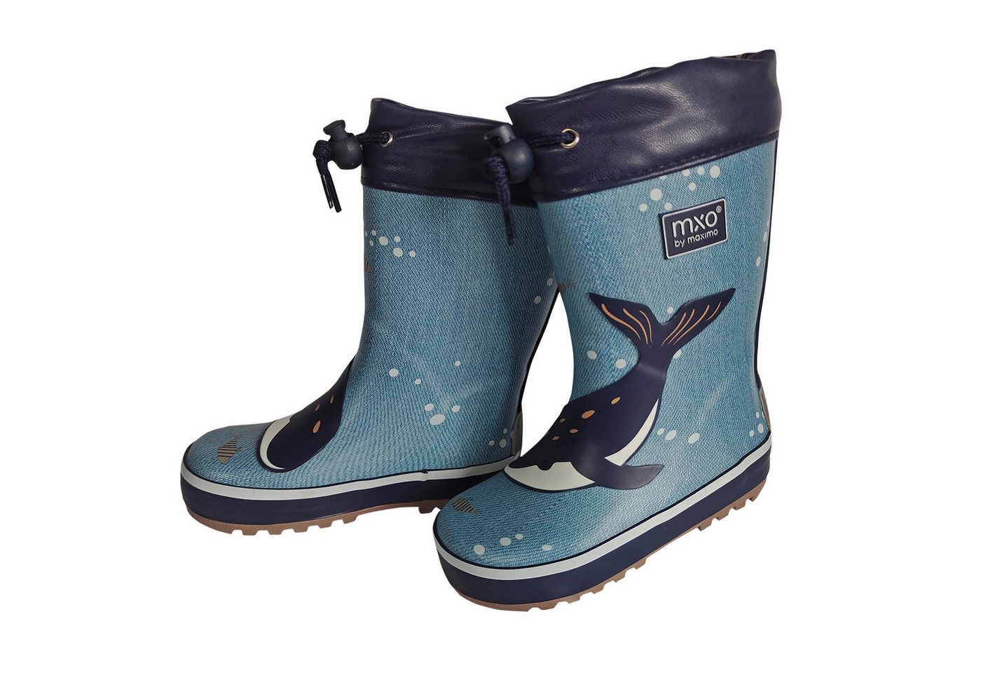 MAXIMO Gummistiefel Wal Stulpe, Jerseyfutter, Fotoprint, Reflekt 3M Gummistiefel MAXIMO Gummistiefel Wal Stulpe, Jerseyfutter, Fotoprint, Reflekt 3M Gummistiefel von MAXIMO