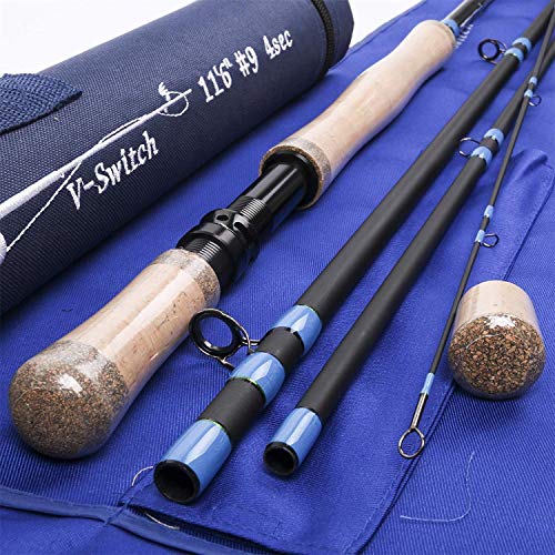 MAXIMUMCATCH Spey/Switch Fliegenrute 4/5/6/7/9ft 4/5/6 teilige Rute IM10 Kohlefaser-Rute Angelrute mit Cordura Rohr MAXIMUMCATCH Spey/Switch Fliegenrute 4/5/6/7/9ft 4/5/6 teilige Rute IM10 Kohlefaser-Rute Angelrute mit Cordura Rohr von MAXIMUMCATCH