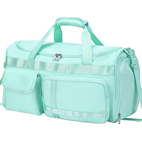 MAXTOP Travel Duffle Bag für Frauen Carry On Tote Weekender Overnight Bag Große Kapazität Duffle Bag Mit Schuhfach,Gym Tote Bag mit trockener und nasser Trennung von MAXTOP