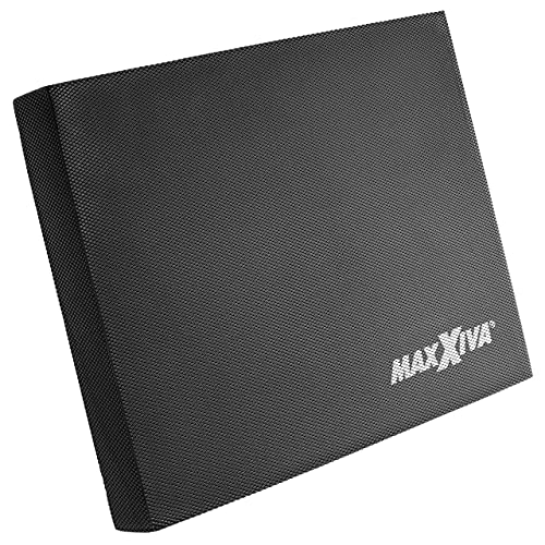 MAXXIVA Balancepad Fitness 50x40x6 cm Wackelpad Fitness-Zubehör Fitness-Training Fitness-Gerät Yoga Gymnastik Pilates Physiotherapie (Schwarz) von MAXXIVA