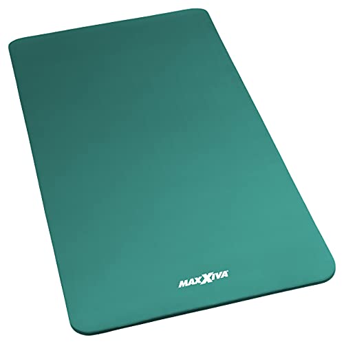 MAXXIVA Gymnastikmatte Petrol Fitnessmatte Yogamatte 190x102x1,5 cm schadstofffrei extrabreit inklusive Tragegurt von MAXXIVA