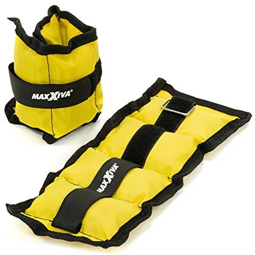 MAXXIVA Gewichtsmanschetten Laufgewichte Set GELB 2 x 0,5kg Joggen Workout Lauftraining Armgewicht Beingewicht MAXXIVA Gewichtsmanschetten Laufgewichte Set GELB 2 x 0,5kg Joggen Workout Lauftraining Armgewicht Beingewicht von MAXXIVA