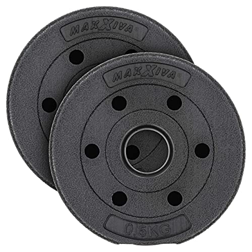 MAXXIVA Hantelscheiben-Set Zement 2 x 0,5kg Ersatzgewichte für Muskelaufbau Krafttraining Fitness-Zubehör Gewichtheben 1kg MAXXIVA Hantelscheiben-Set Zement 2 x 0,5kg Ersatzgewichte für Muskelaufbau Krafttraining Fitness-Zubehör Gewichtheben 1kg von MAXXIVA