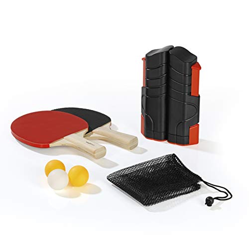 MAXXMEE Tischtennis-Set | Netz mit Klemmen, 2 Tischtennisschläger und 2 Tischtennisbälle | maximale Plattenbreite 1,95m | Indoor & Outdoor einsetzbar, Rot MAXXMEE Tischtennis-Set | Netz mit Klemmen, 2 Tischtennisschläger und 2 Tischtennisbälle | maximale Plattenbreite 1,95m | Indoor & Outdoor einsetzbar, Rot von MAXXMEE