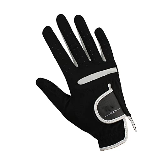 MAYANGYANG Golfhandschuhe 1 stücke männer golfhandschuh Linke Hand rechte Hand Micro weichfaser atmungsaktive golfhandschuhe männer Farbe schwarz Golfhandschuhe Damen(Right Hand,Size 23-Medium) von MAYANGYANG