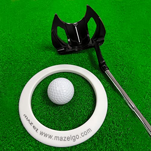 MAZEL Golf Gummi Putting Ring/Golf Cups, Automatische Rückkehr Golf Training Loch Cups, All-Direction Putting Practice Indoor & Outdoor von MAZEL