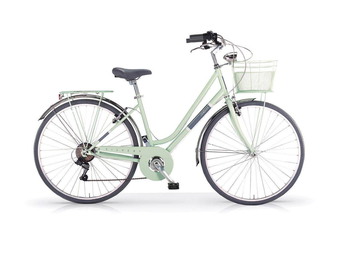 MBM Cityrad, 6 Gang Shimano, Shimano 6-Gang Schaltung, Citybike " Silvery" Woman 28 Zoll MBM Cityrad, 6 Gang Shimano, Shimano 6-Gang Schaltung, Citybike " Silvery" Woman 28 Zoll von MBM