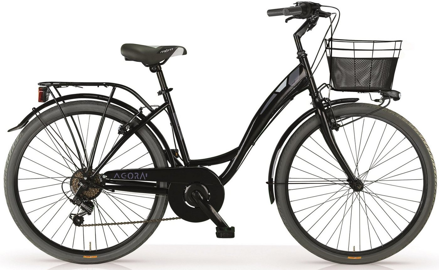 MBM Cityrad City Agora, 6 Gang Shimano TY 21 Schaltwerk, Kettenschaltung, für Damen und Herren, Kettenschaltung MBM Cityrad City Agora, 6 Gang Shimano TY 21 Schaltwerk, Kettenschaltung, für Damen und Herren, Kettenschaltung von MBM