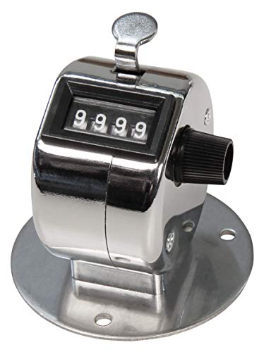 MC Power - Mechanischer Handzähler | mit Montagefuß, Metallgehäuse, 0-9.999 | Zählwerk für Sport, Veranstaltungen, Produktion, Inventur, Personen- oder Stückzählung MC Power - Mechanischer Handzähler | mit Montagefuß, Metallgehäuse, 0-9.999 | Zählwerk für Sport, Veranstaltungen, Produktion, Inventur, Personen- oder Stückzählung von McPower