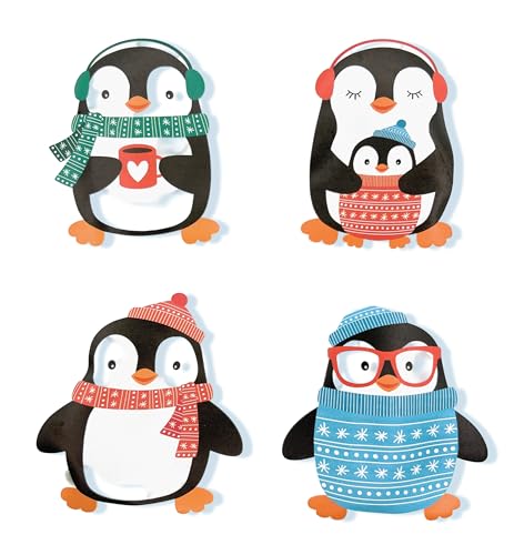MC-Trend 4er Set Taschenwärmer - Handwärmer im niedlichen Pinguin Winter Design MC-Trend 4er Set Taschenwärmer - Handwärmer im niedlichen Pinguin Winter Design von MC-Trend
