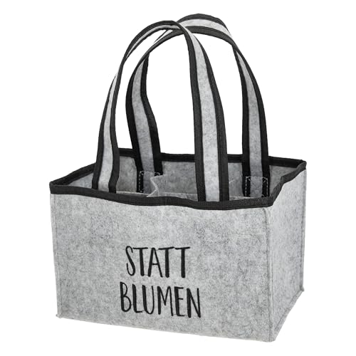 MC-Trend: Witzige Männerhandtasche aus robustem Filz für 6 Bierflaschen STATT Blumen – der perfekte Bierträger, die stylische Herren-Tragetasche für Bierliebhaber MC-Trend: Witzige Männerhandtasche aus robustem Filz für 6 Bierflaschen STATT Blumen – der perfekte Bierträger, die stylische Herren-Tragetasche für Bierliebhaber von MC-Trend